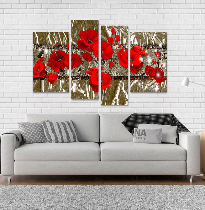 Модульна картина Абстракція Маки Art-163_4 Київ - фото 2