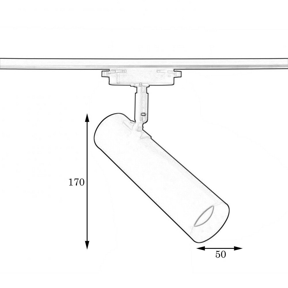 Трековый світильник циліндр E27 Telescope NT 1750W Київ - фото 3