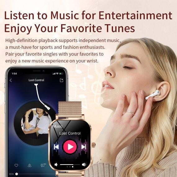 Часы умные наручные Smart Miami (Золотистый) Киев - изображение 8