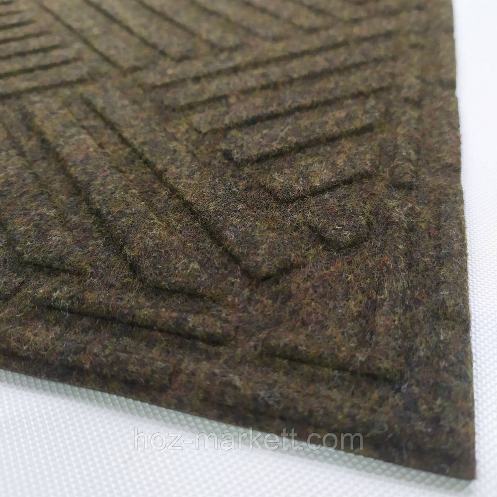 Коврик 60 х 40 см прорезиненный с ворсом в прихожую болотный Харьков - изображение 3