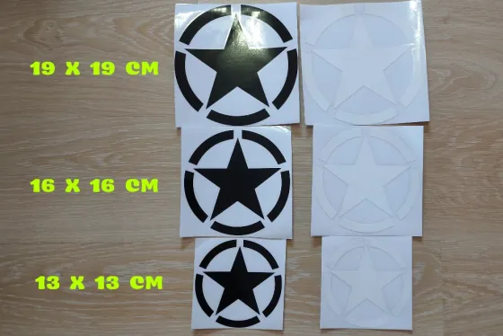 Наклейка на авто Звезда Большая Киев