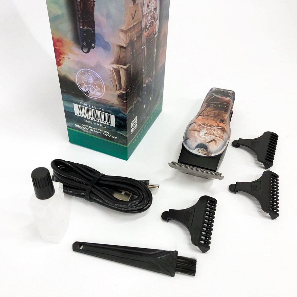 Парикмахерская машинка аккумуляторная профессиональная VGR, Водонепроницаемый триммер для стрижки JB-56 Львов - изображение 8