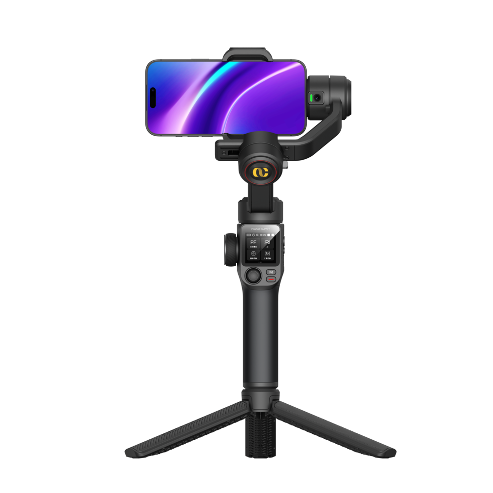 Триосьовий стабілізатор AOCHUAN Professional Gimbal Stabilizer for Smartphone SMART X3 AI Black Одеса - фото 8