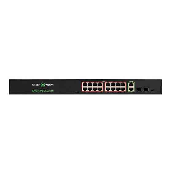Комутатор мережевий POE GV-022-D-16G+2PG+2SFP Київ