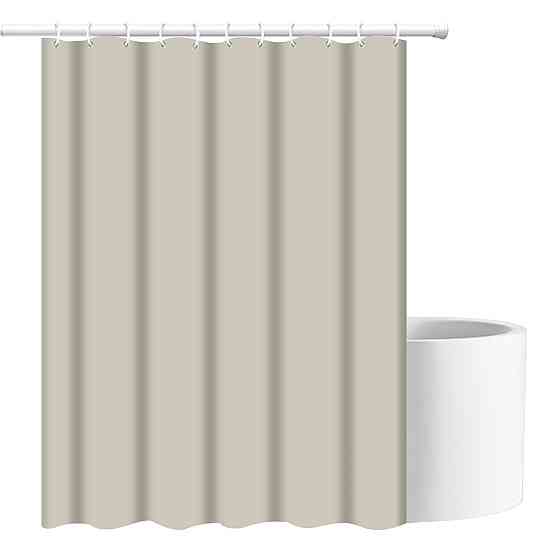 Шторка для ванны из полиэстера водонепроницаемая Bathlux 180x180 см с кольцами, занавеска для ванной Каменец-Подольский