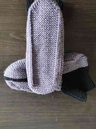 Тапочки-носки теплые вязаные (ручная работа)  топ Киев