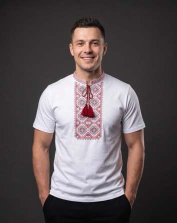 Футболка вишиванка білого кольору Київ