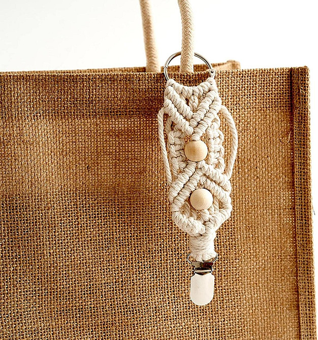 Держатель для шляпы Travel Hat Clip Модель 1 хлопковый плетеный ручной работы бохо легкий для сумки рюкзака Киев - изображение 6