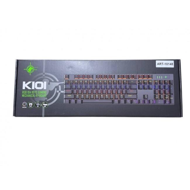 Игровая клавиатура K101 с RGB подсветкой, 104 клавиши, эргономичный дизайн, высокая надежность Одеса - фото 1