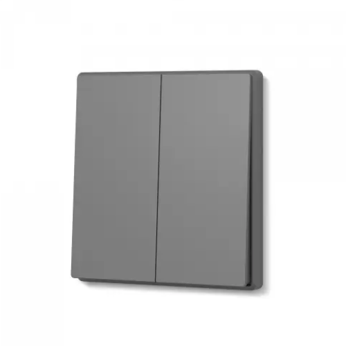 Вимикач 2кл сірий графіт VIDEX NOTA (VF-NT-SW2-GR) Житомир - фото 1