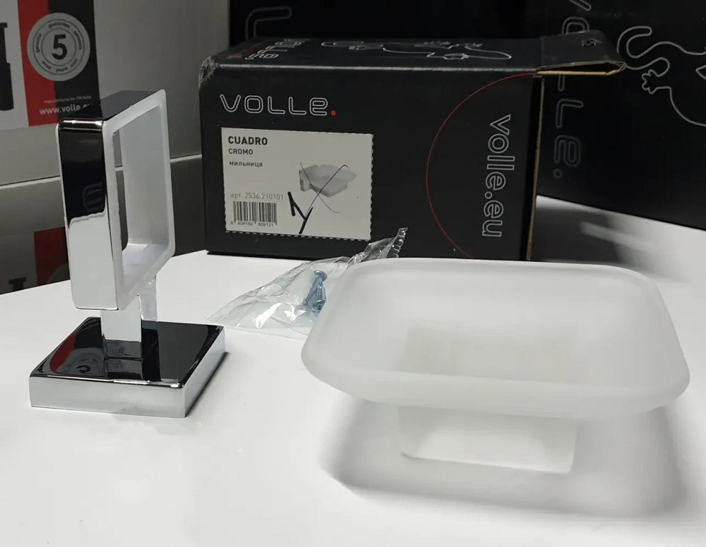 Мильниця для ванни VOLLE CUADRO cromo хром Київ - фото 4