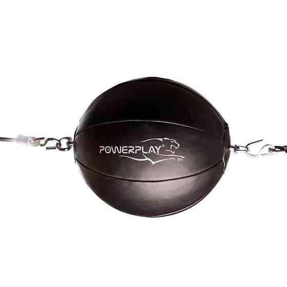 Боксерська груша на розтяжці PowerPlay 3062 SR Чорна Кам'янське