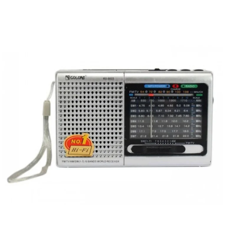 Портативний всехвильовий радіоприймач RX-6622 з підтримкою FM/TV/УКХ/AM/SW, MP3/WMA та акустичною системою Одеса - фото 7
