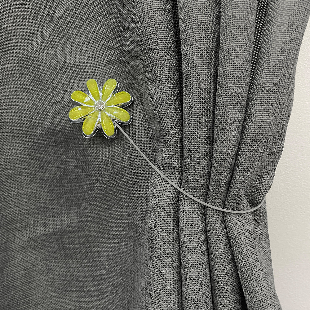 Магніти для штор та гардин "Квітка" набір 2 шт Салатовий (81-246) Київ - фото 4