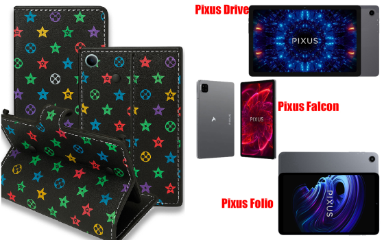 Книжка-трансформер для планшета Pixus Drive, Falcon, Folio, колір Black Lyi Black Київ