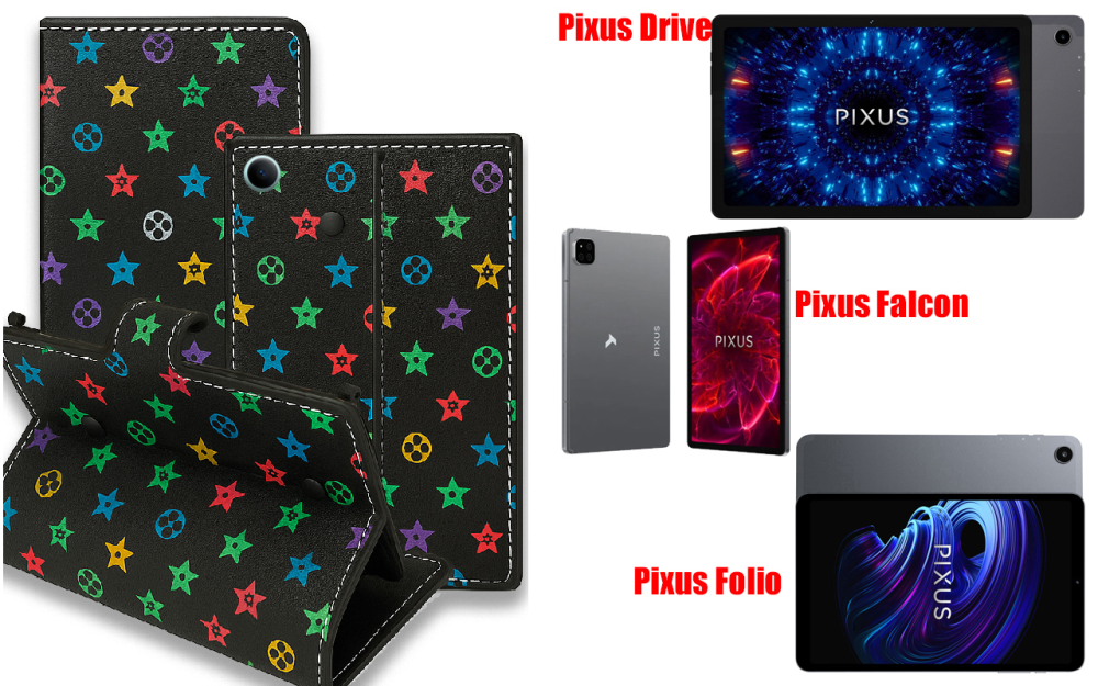Книжка-трансформер для планшета Pixus Drive, Falcon, Folio, колір Black Lyi Black Київ - фото 1