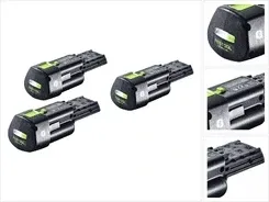 Zestaw akumulatorów Festool 3x BP 18 Li 3.0 Ergo I Акумулятор V 3,0 Ah / 3000 mAh Li-Ion ( 577704 ) ze wskaźnikiem poziomu Киев