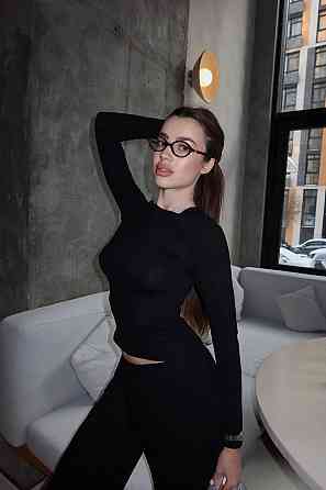 Женский базовый костюм двойка из мягкой вискозы Черный, 44/46 Одесса