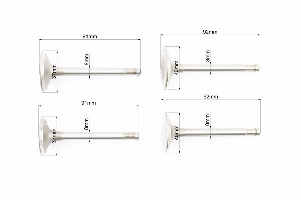 Клапан впускний (h-92; D-40), випускний (h-91; D-37) к-кт 4шт МТ Київ - фото 2