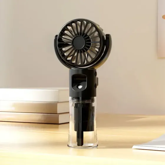 Ручной вентилятор с USB-распылителем / Аккумуляторный мини вентилятор Коломыя