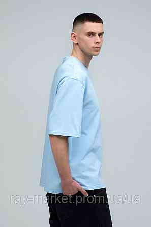 Футболка оверсайз RAY OVERSIZE мужская голубая (U0104M-Sky Blue) Киев