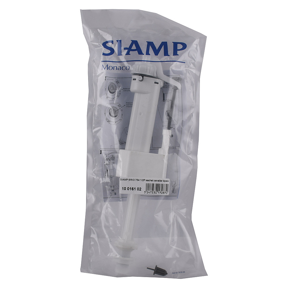 Клапан заповнення SIAMP Brio 754-1/2P,нижнє підведення 1/2'' пластиковий, швидке наповнення Тернопіль - фото 4