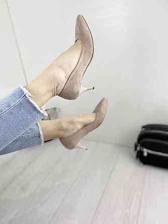 Туфлі жіночі SEE SEVEN пудра натуральна замша каблук 7 см 37 р. (3548) Коломия