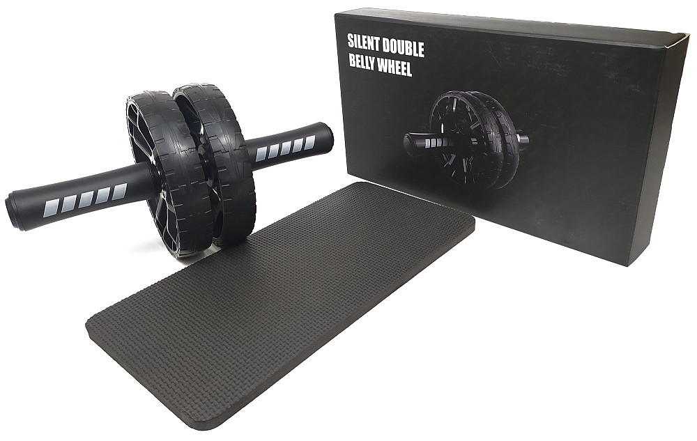 Ролик для пресу EasyFit BLM подвійний чорний Коломия - фото 1