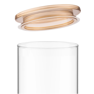 Банка Ardesto Fresh 900 мл, скло, пластик, прозорий (AR1309SFM) Винница - изображение 6