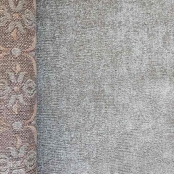 Шпалери метрові вінілові на флізелін Yuanlong Samsara однотонні ефект потертості під штукатурку бірюзові Київ