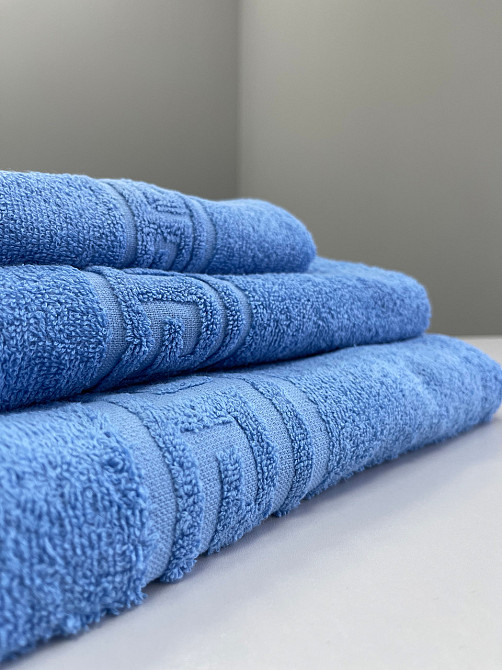 Махровое полотенце Ideal Textile Greek 33х60 см голубой (56860579) Черновцы - изображение 3