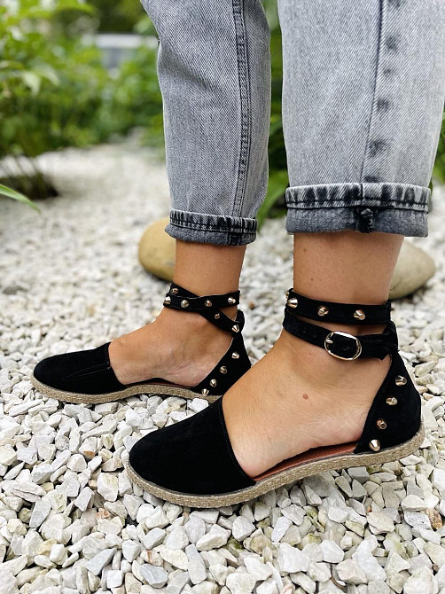 M.KRAFT Босоніжки жіночі M.KRAFT 0592 чорні (літо, замша натуральна) (3513) 37р.38р.39р. Коломия - фото 2