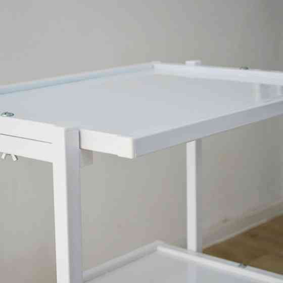 Тележка  косметологическая Профи белая,UK-01 Киев