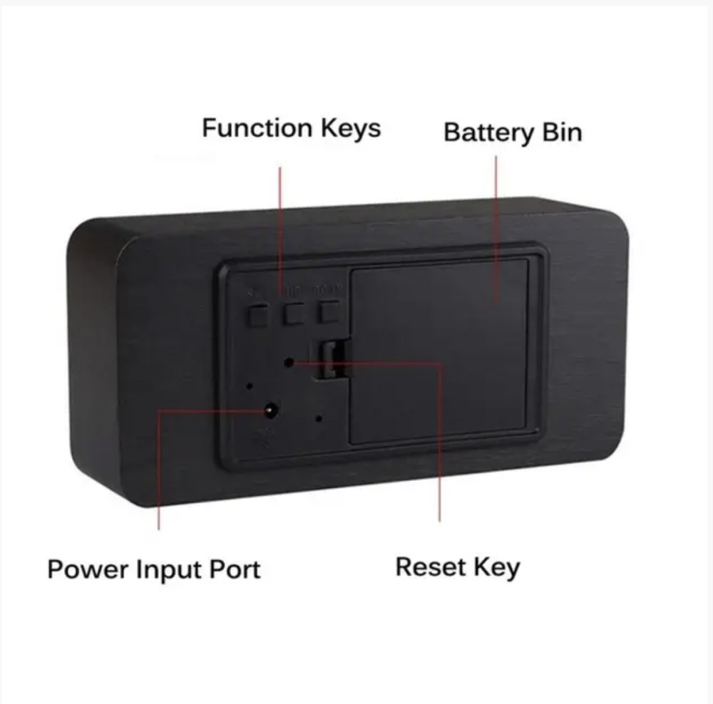 Настольные часы с будиль. от сети и от батареек с синей подсветкой VST-862-5 (80) Одесса - изображение 2
