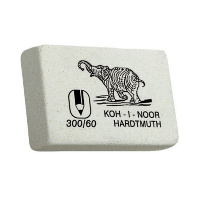 Ластик Koh-i-Noor мягкая Слон ,полибег 2 шт (300/60/2/P) Винница - изображение 1