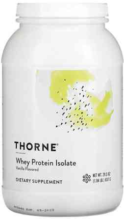 Сироватковий протеїн ізолят Thorne Whey Protein Isolate 837 г ваниль Київ
