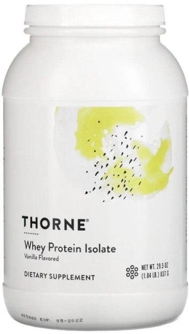 Сывороточный протеин изолят Thorne Whey Protein Isolate 837 г ваниль Киев - изображение 1