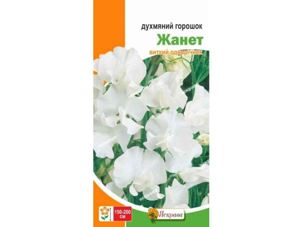 Горошок духмяний Жанет білий (20 пачок) 1г ТМ ЯСКРАВА Київ - фото 1