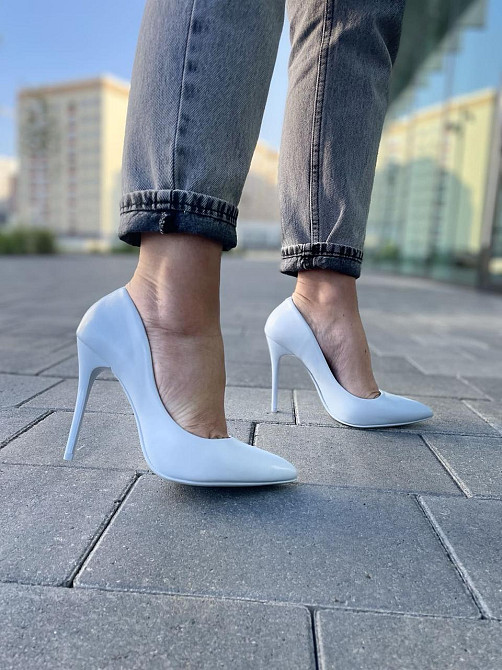 Comer Туфлі жіночі COMER блакитні екошкіра каблук 11 см 36р.-23.5см. (AH-4 4961) Коломия - фото 8