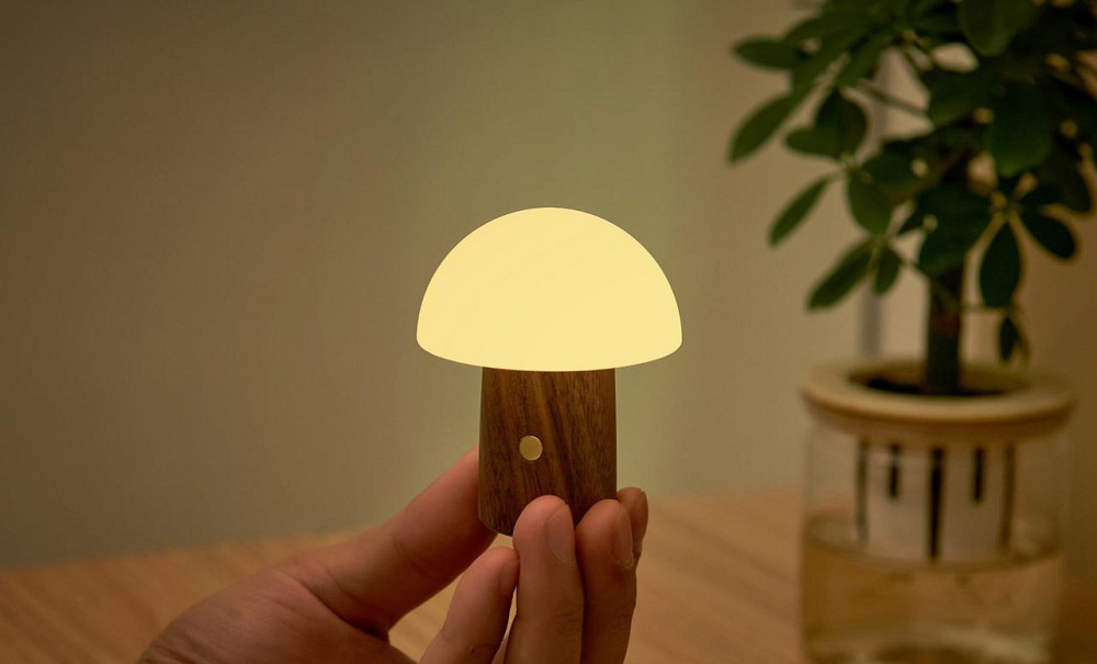 Світильник на акумуляторі Gingko Alice Mushroom Lamp Mini, горіх | G022WT2 Рівне - фото 3
