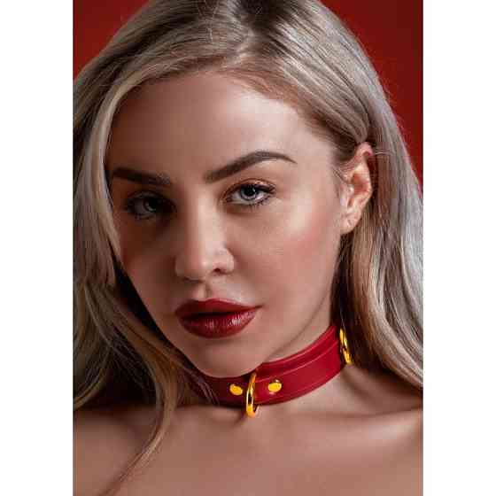 Нашийник з фіксаторами Taboom, червоний Sex Aura Київ