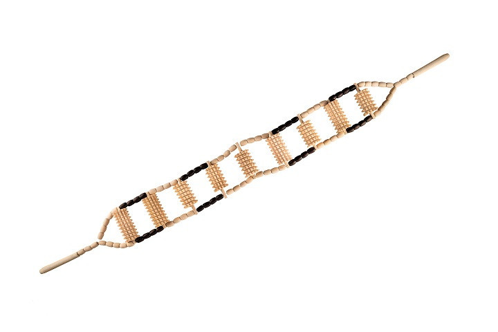 Масажер Дерев'яний Стрічково-Роликовий для Спини – Натуральний масажер для зняття напруги Івано-Франківськ - фото 1