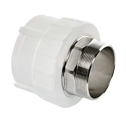 Муфта PPR МРН під ключ Ø63 х 2" сіра Дніпро - фото 1