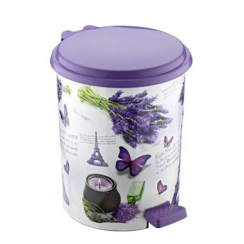 Набір відер для сміття з педаллю 3 предмети: (11л/17л/24л) пластик з малюнком Париж ELIF Житомир - фото 1