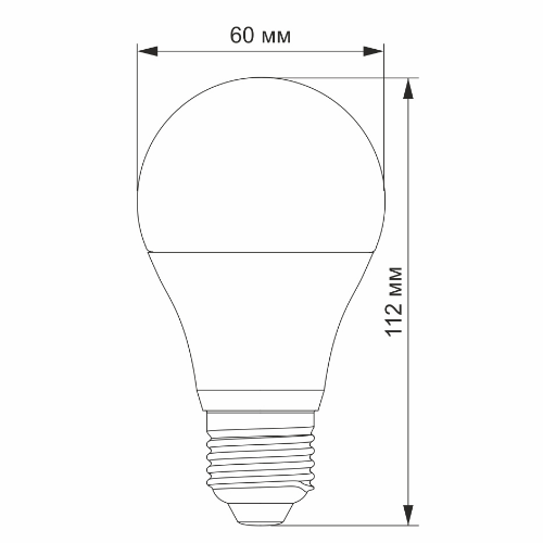 Лампа A60e 7W E27 3000K 220V LED Videx Житомир - изображение 2