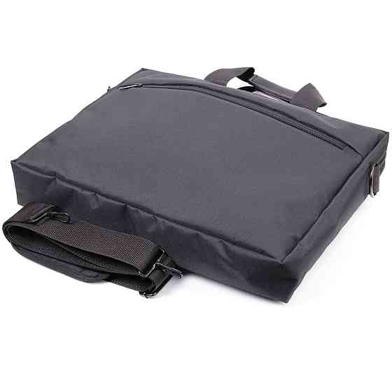 Практична ділова сумка з якісного поліестеру Чорний (FABRA) Київ