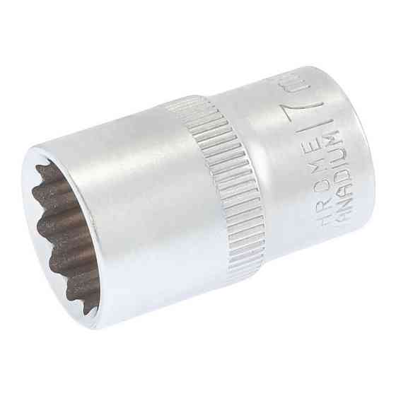 MASTERTOOL Головка торцева MASTERTOOL 12-гранна ½" 17 мм L 40 мм CrV 78-0617 Коломыя