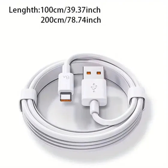 Кабель USB Type-C 1 м, 5 А, Fast Charging для зарядки и передачи данных Киев