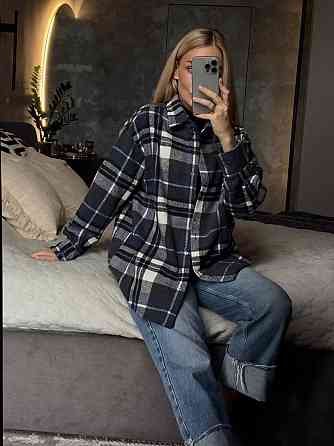 Жіноча базова тепла картата сорочка турецький кашемір Джинс Одеса