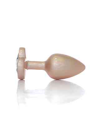 Анальная металлическая пробка Plug-Jewellery Pearl Gold Heart PLUG- Clear S Sex Aura Киев